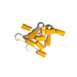 100 COSSES JAUNES À OEIL PRÉ-ISOLÉES - SECTION CÂBLE 2,63-6,64 mm²